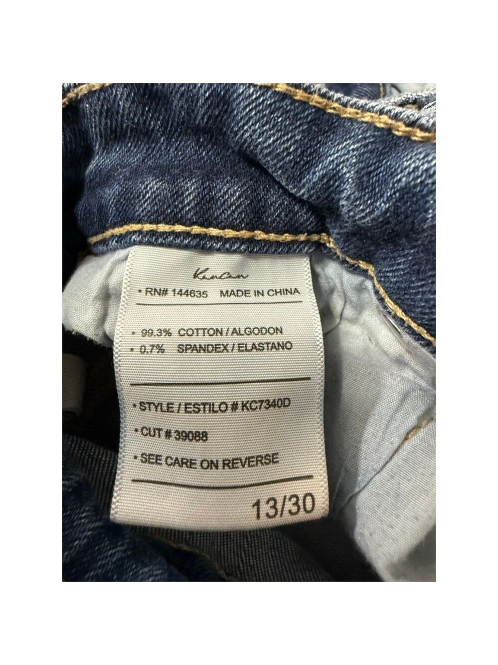 KanCan Bootcut Jeans Size 13/30 Distressed Medium Wash Stretch Denim - Picture 9 of 9